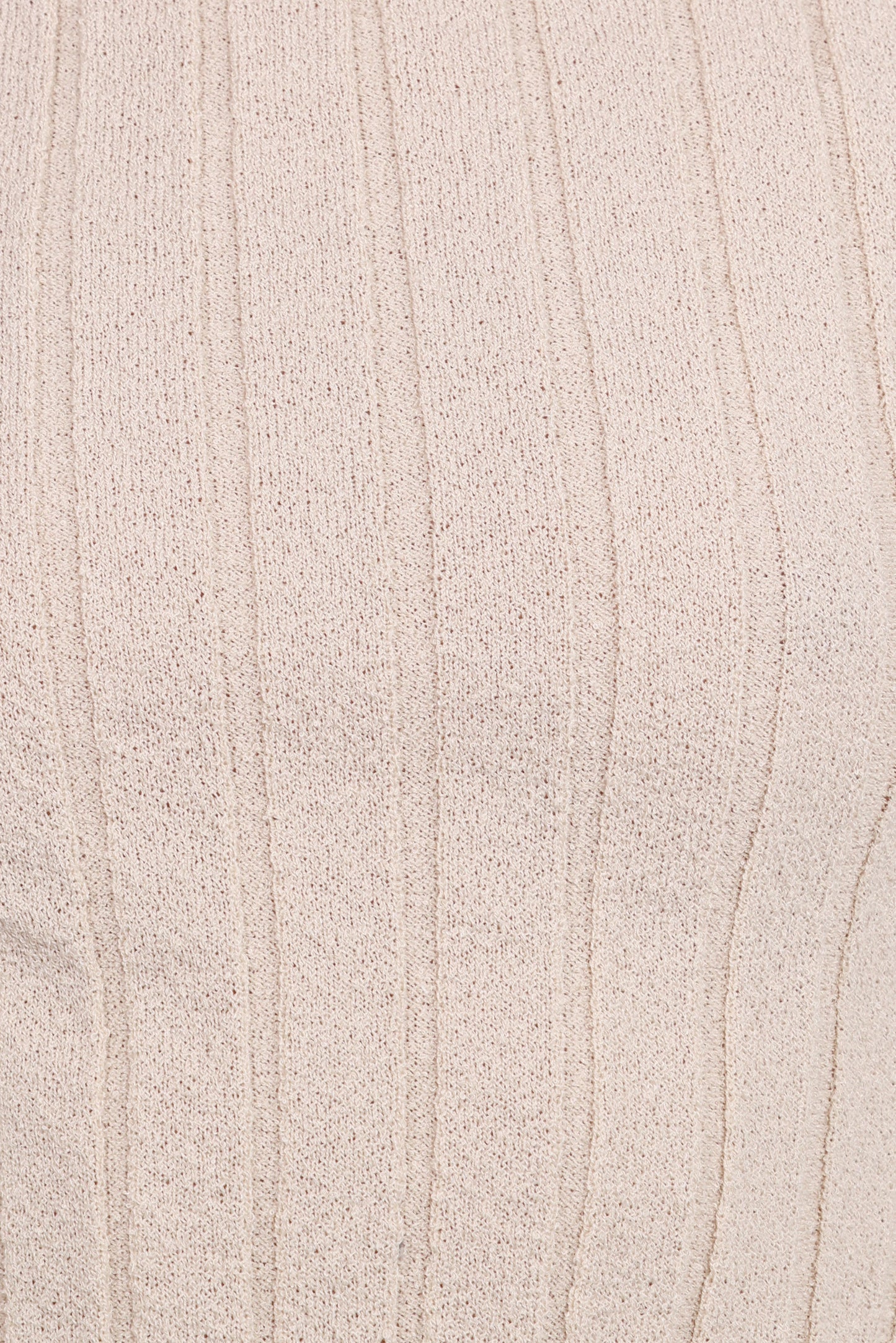 Brodie Wide Rib Knit Top - Beige