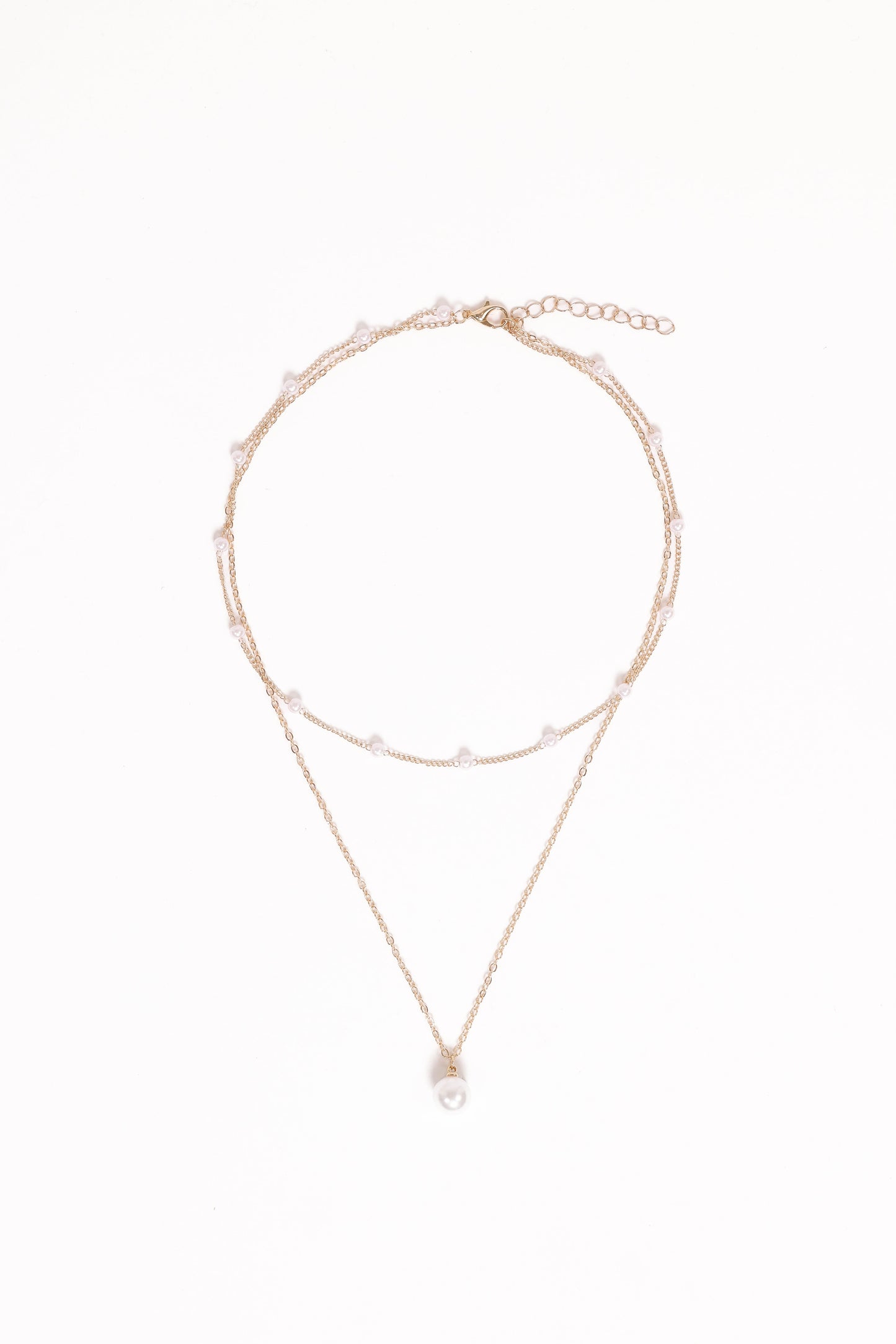 Corinna Necklace - Gold/Pearl