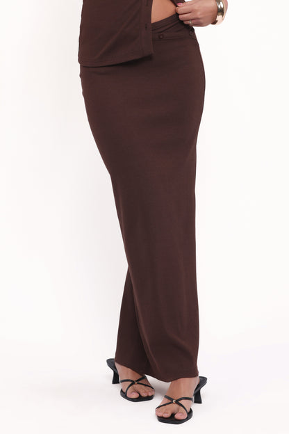 Adeline Two Piece Set - Chocolate