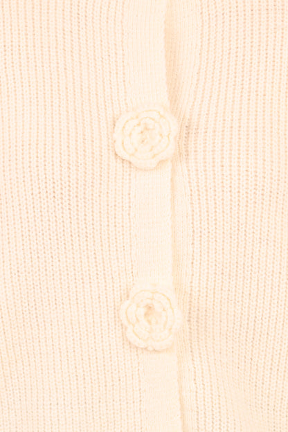 Jones Rosette Cardigan - Cream