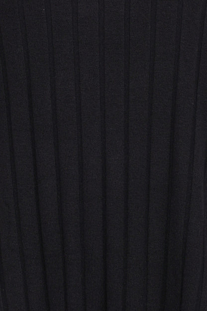 Alix Ribbed Knit Set - Black