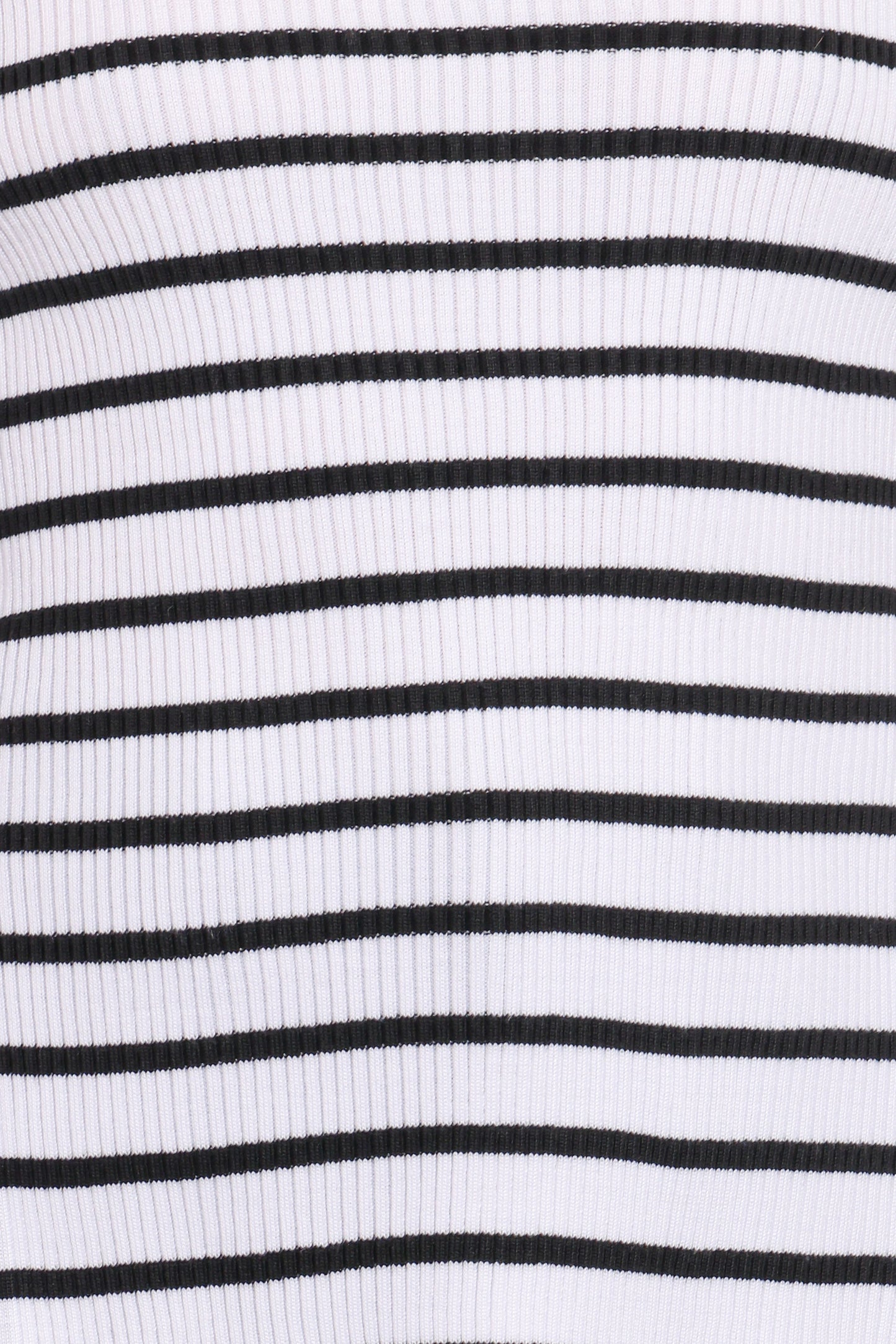 Alvina Knit Top - White Black Stripe