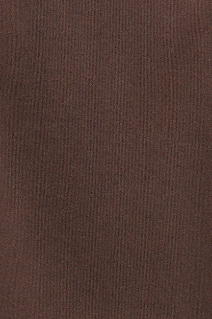 Cassia Belted A-Line Skirt - Chocolate Brown