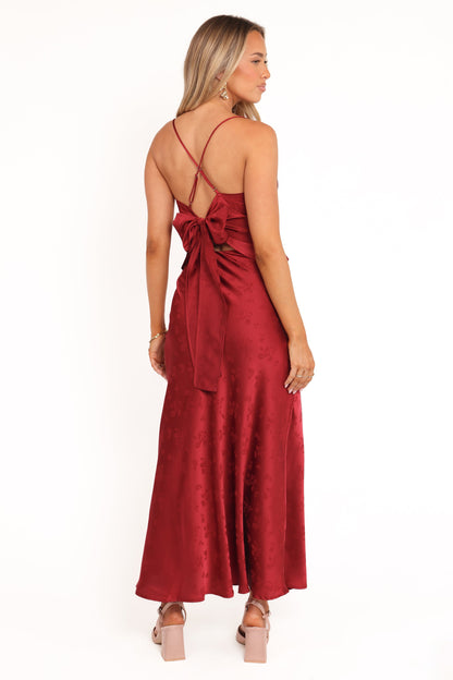 Belle Two Piece Set - Burgundy