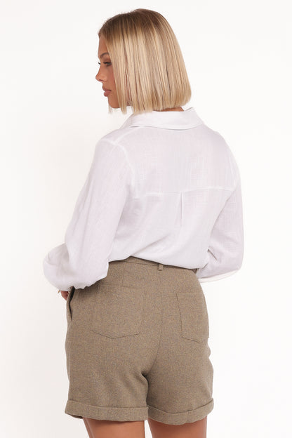 Denise Tailored Shorts - Taupe