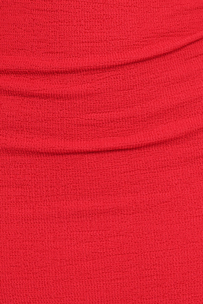 Carey Midi Dress - Red