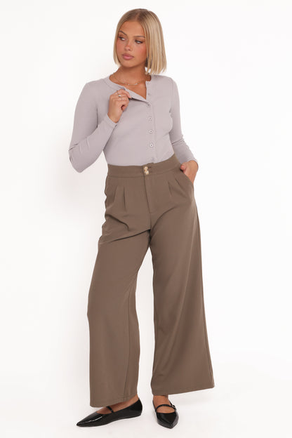 Cass Long Sleeve Top - Grey