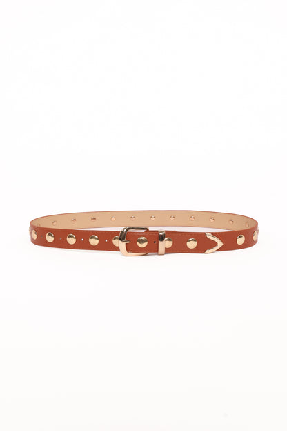 Dallas Studded Belt - Tan