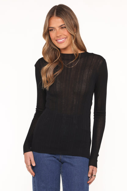 Delphine Top - Black