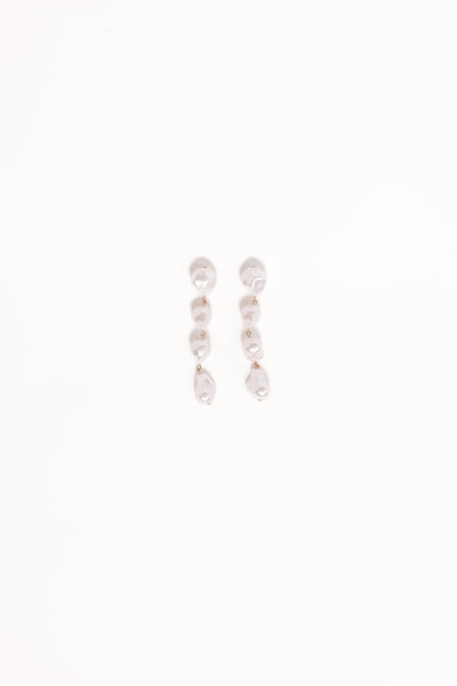 Elyse Drop Earrings - Pearl