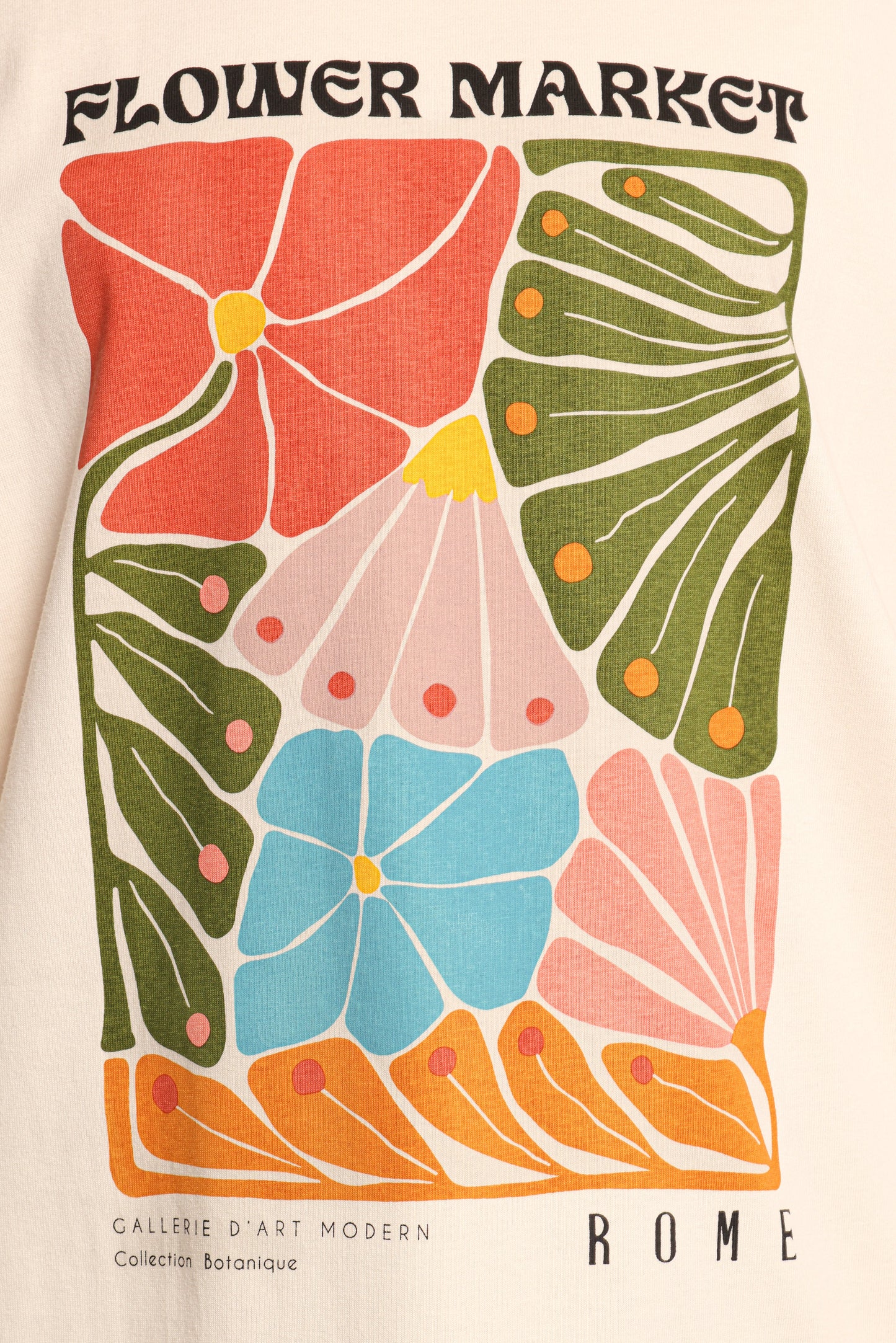 Flower Market Long Sleeve Tee - Cream