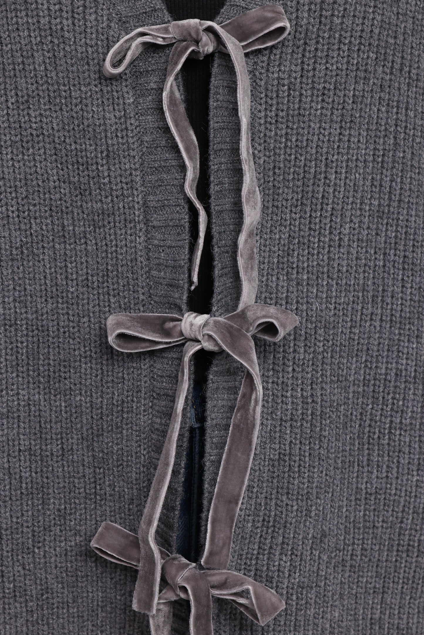 Hammond Tie Up Cardigan - Grey