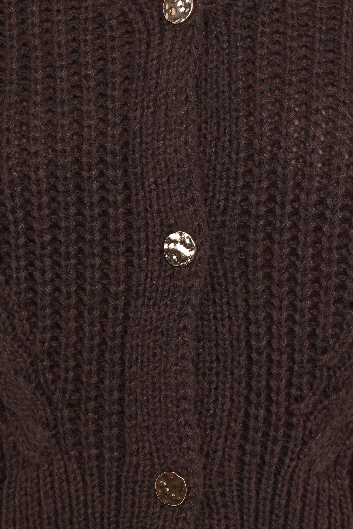 Henderson Thick Knit Cardigan - Brown