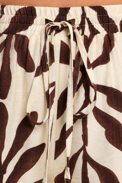 July Shorts - Brown Palm