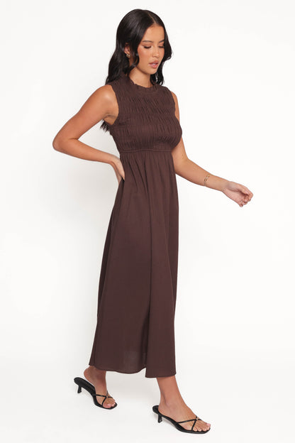 Lanna Maxi Dress - Chocolate