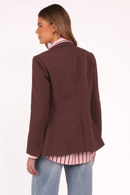 Leo Blazer - Chocolate Brown