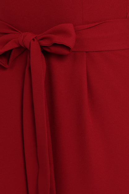 Leyton Jumpsuit - Deep Red