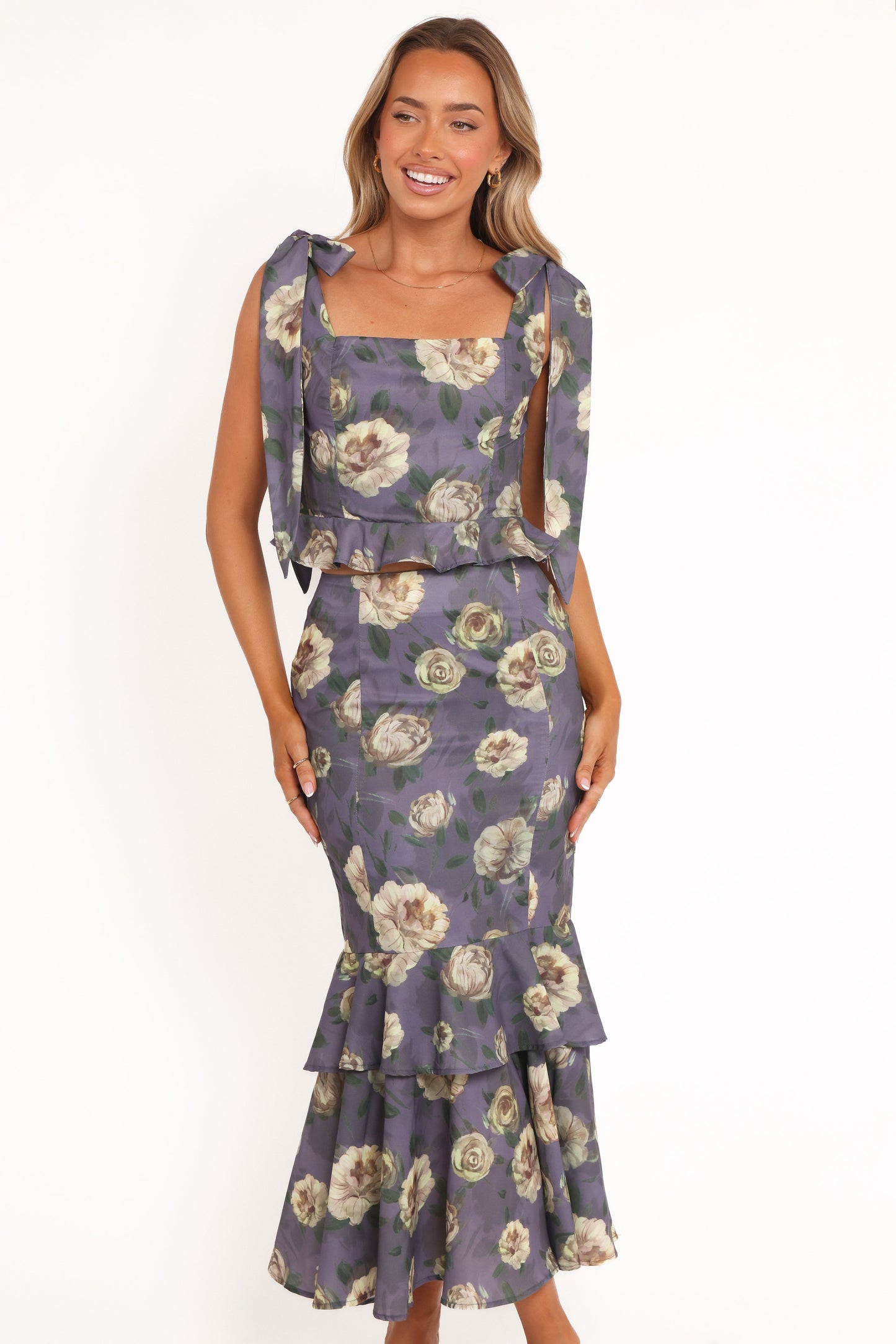 Luna Two Piece Set - Lavender Floral
