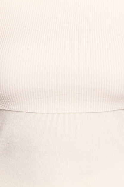 Mavis Off Shoulder Knit Top - Cream