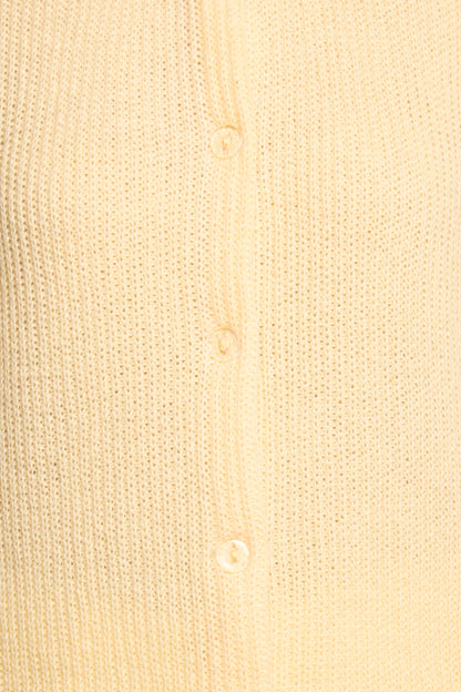 Miriam Short Sleeve Knit Top - Yellow