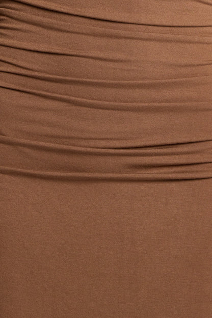 Nelson Long Sleeve Maxi Dress - Mocha