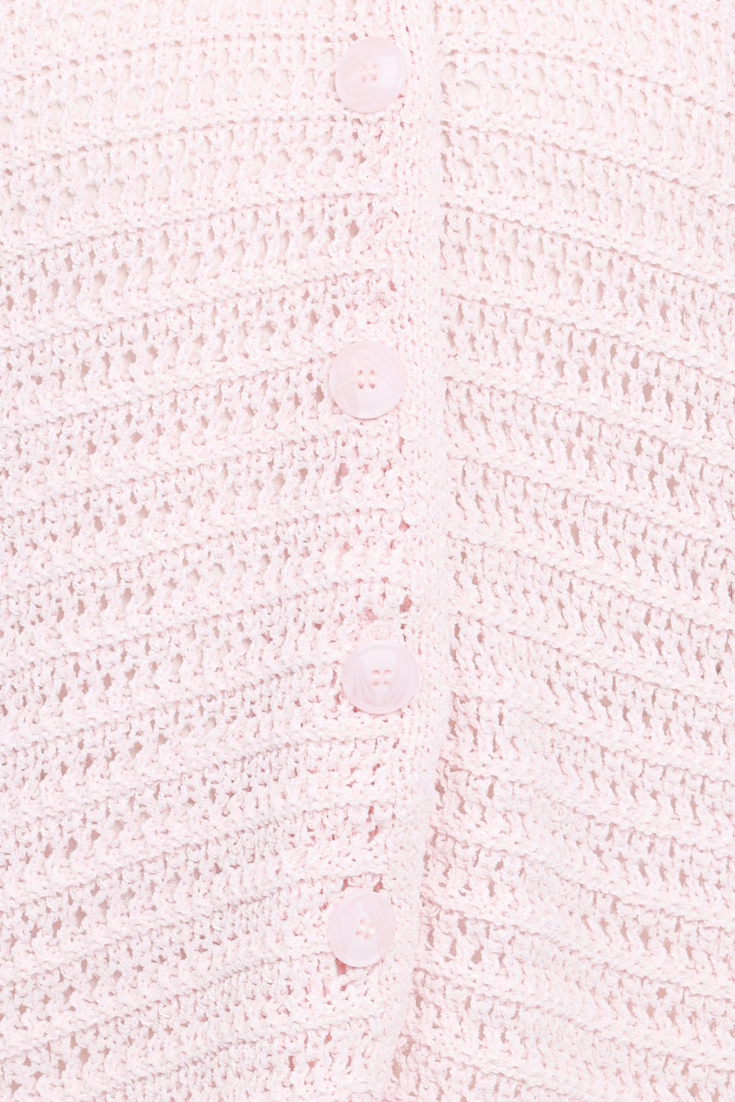 Lyra Large Collar Cardigan - Pale Pink