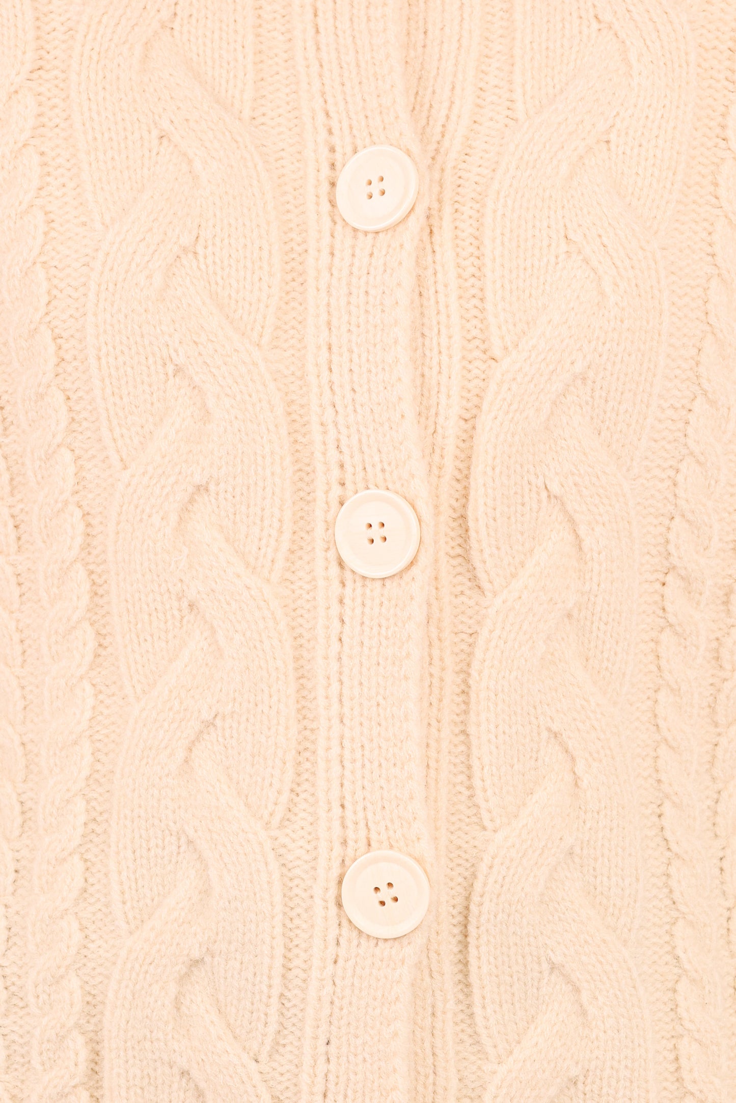 Nika Cable Knit Cardigan - Taupe