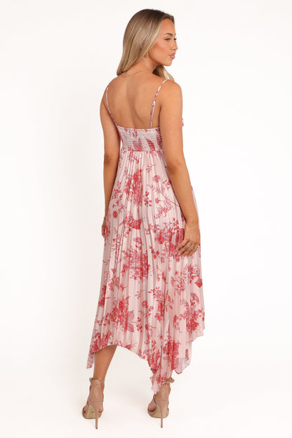 Vikki Dress - Red Floral