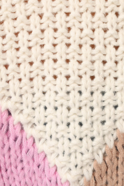 Koda Pattern Knit Sweater - Pink Multi