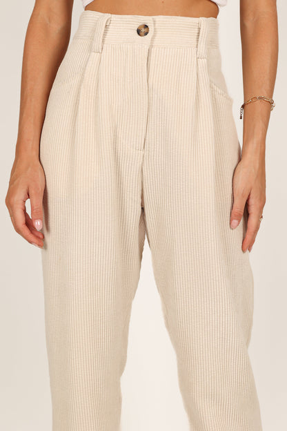 Talaren Cord Pant - Cream