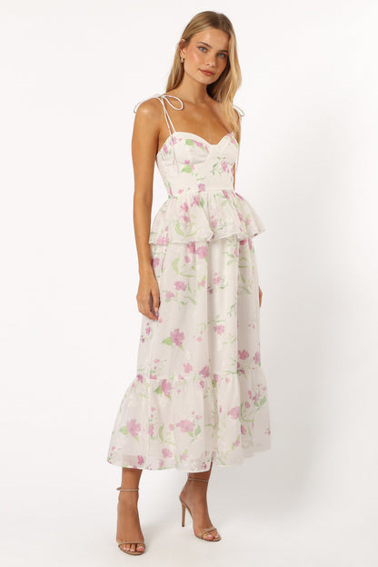 Armani Midi Dress - White Floral