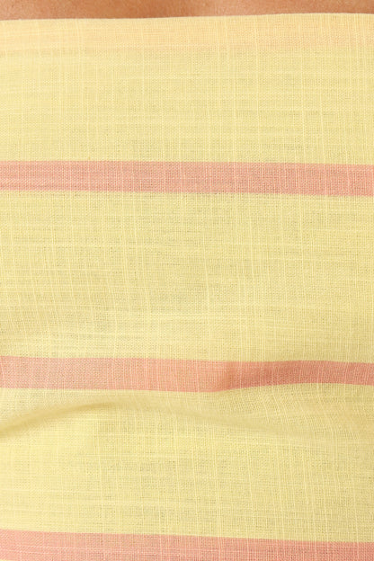 Pixie Maxi Dress - Yellow Pink Stripe