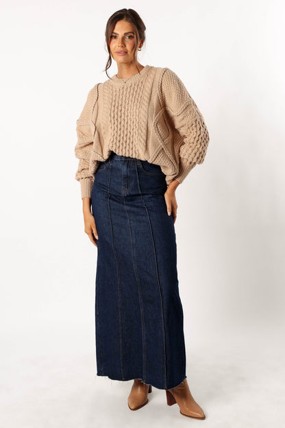 Bentley Knit Sweater - Oatmeal