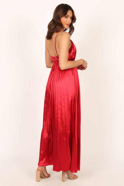 Eden Wide Leg Jumpsuit - Red