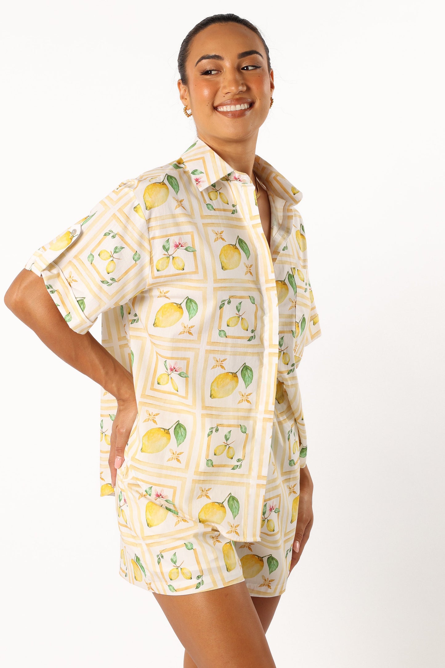 Domenica Short Set - Lemon Print