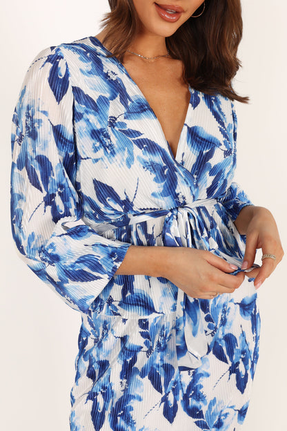 Minelli Pleat Top - Blue
